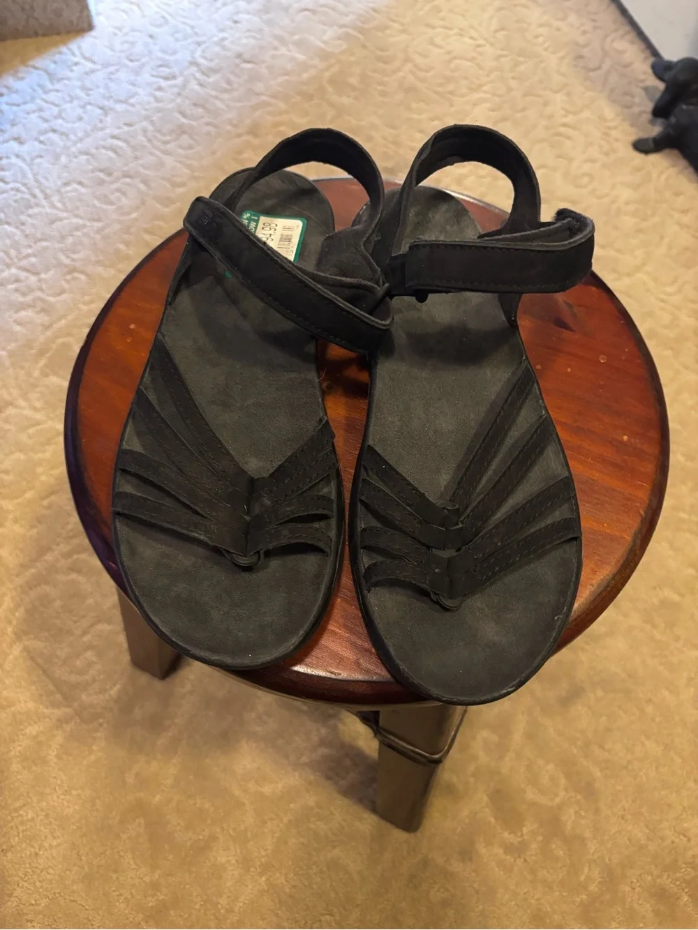 TEVA Women’s Black Adjustable Strap Comfort Sandals